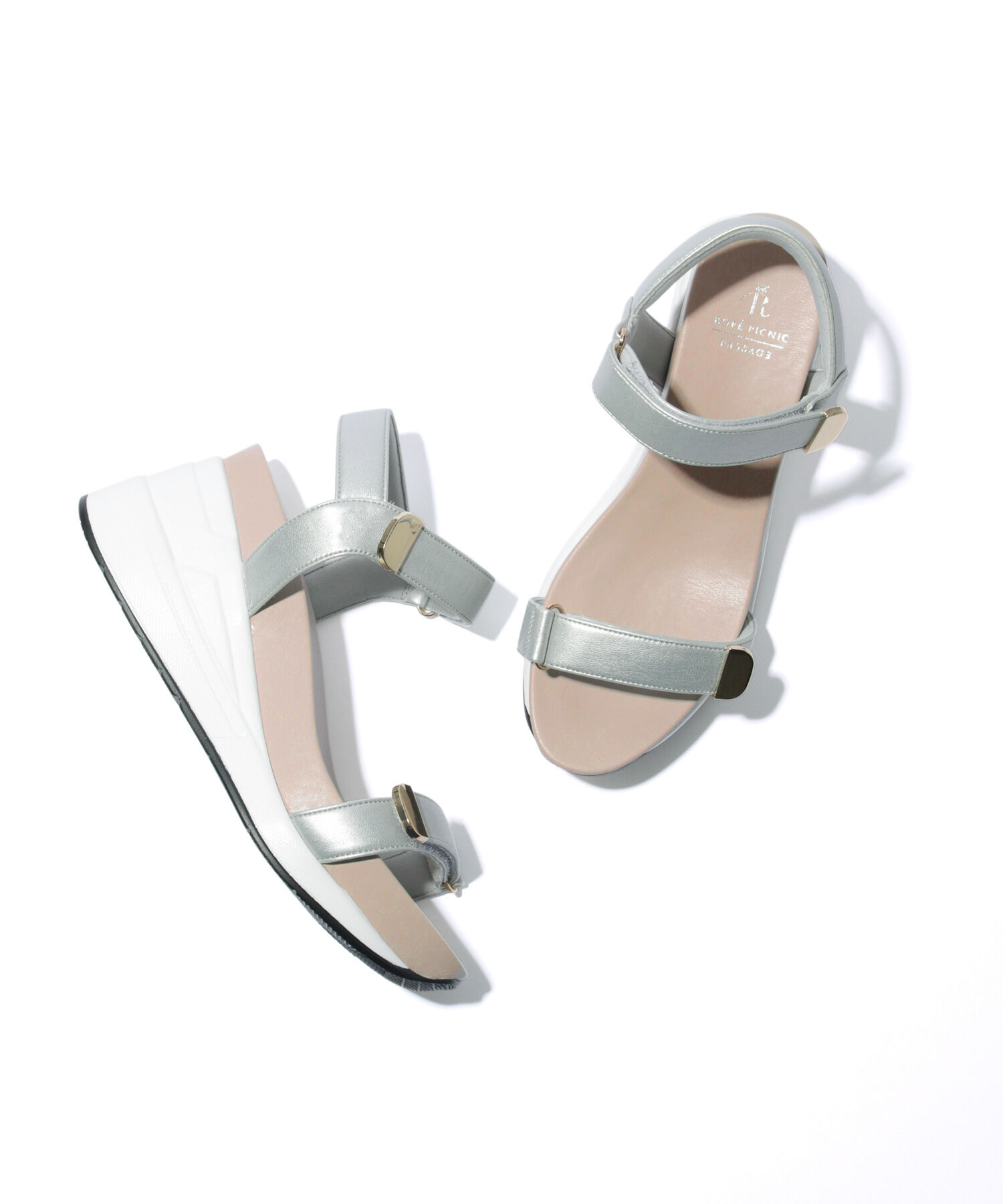 ROPE PICNIC PASSAGE「ウェッジソールスニーカーサンダル」|サンダル|シルバー(93)