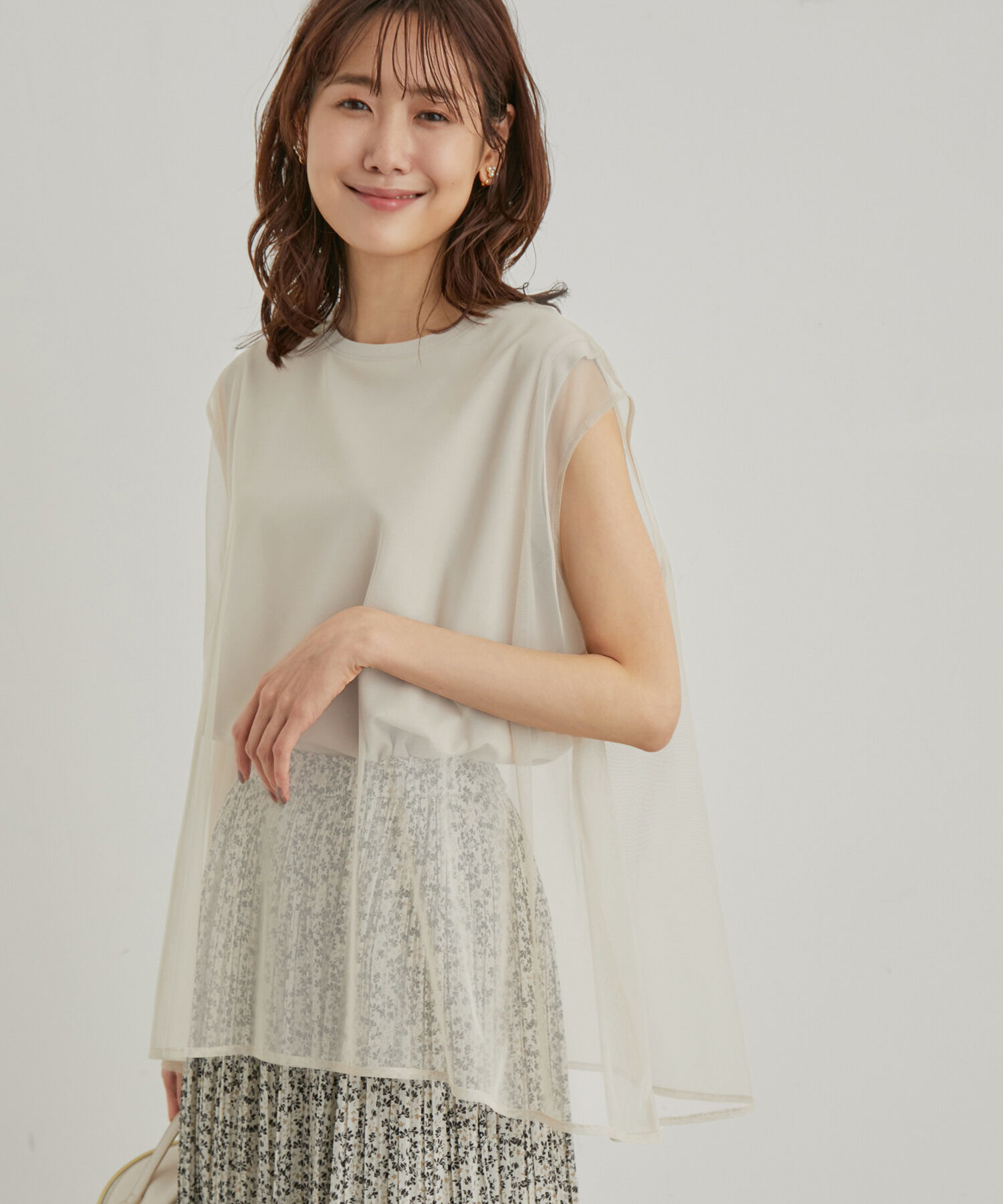 Rope&rsquo;Picnic「チュールカットトップス」|Tシャツ・カットソー|