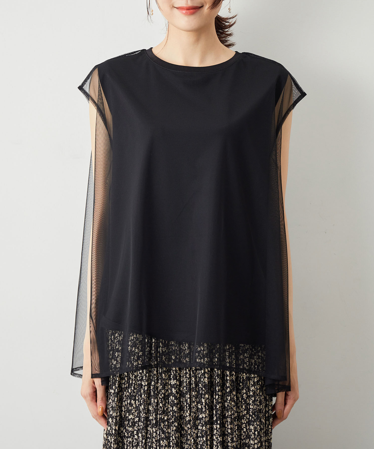 Rope&rsquo;Picnic「チュールカットトップス」|Tシャツ・カットソー|