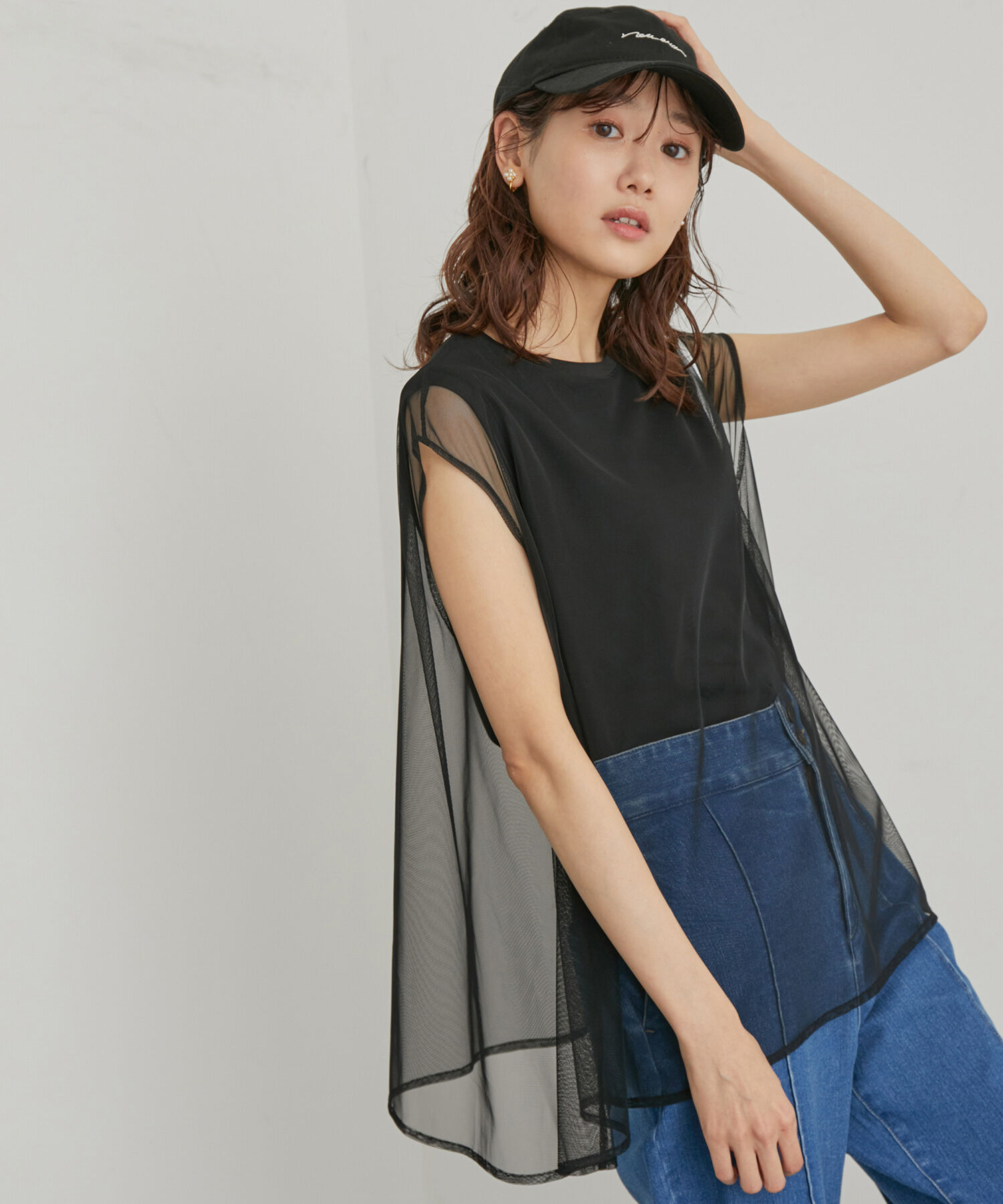 Rope&rsquo;Picnic「チュールカットトップス」|Tシャツ・カットソー|