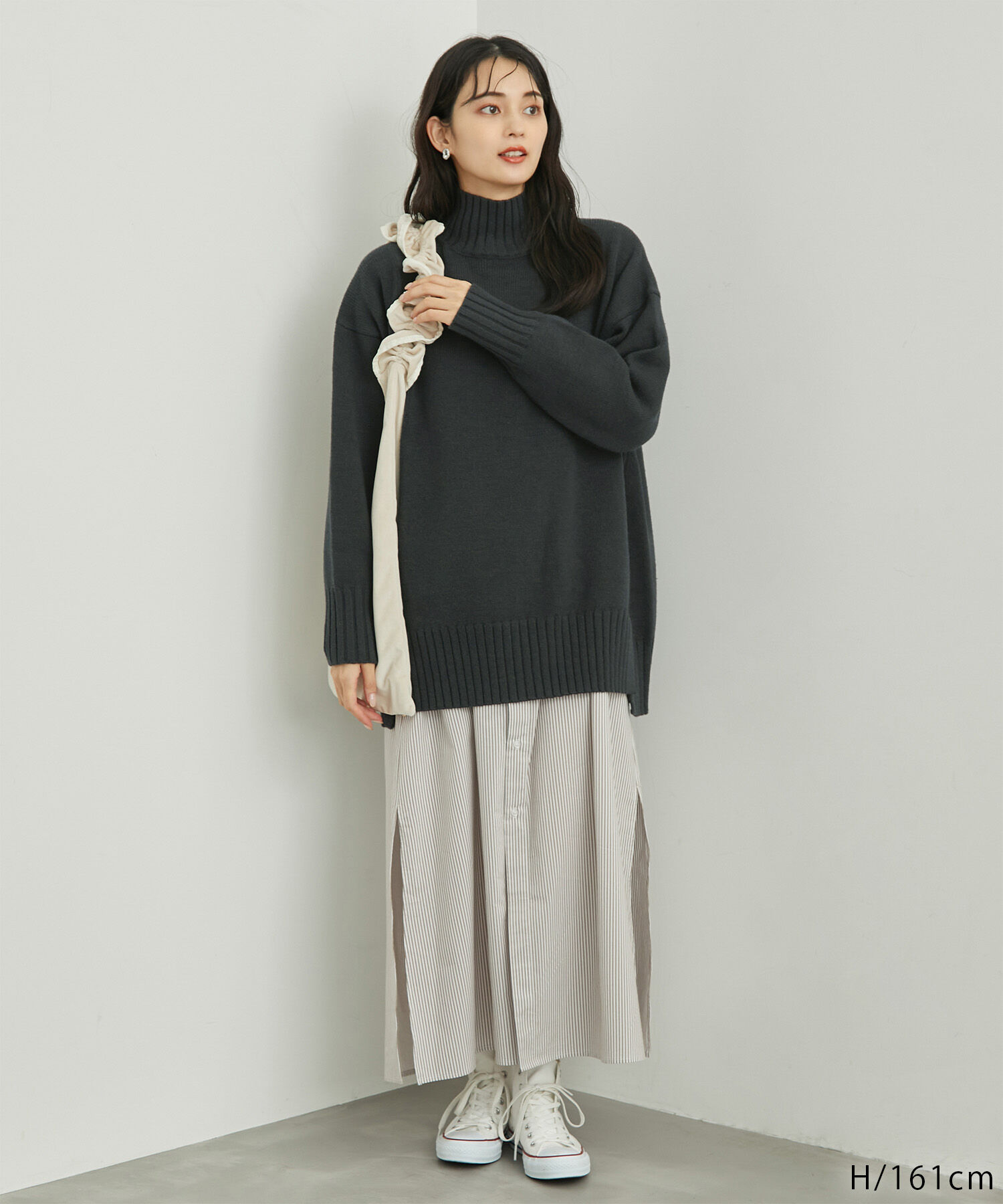 Rope&rsquo;Picnic「【シリーズ累計23万枚突破】サイドスリットニットプルオーバー/リンクコーデ」|ニット・セーター|