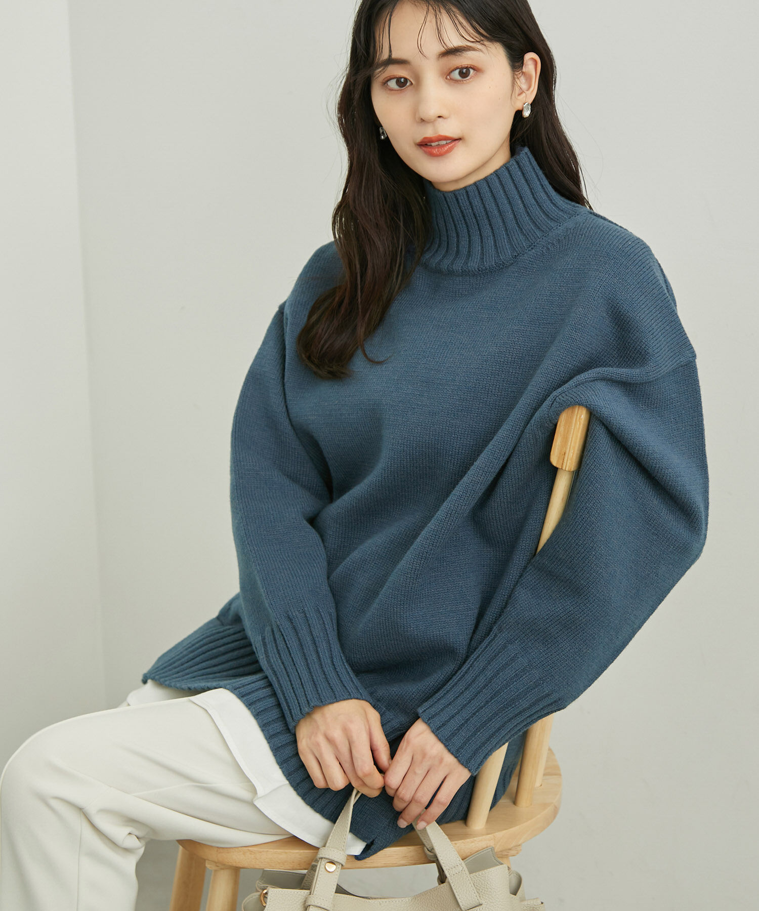 Rope&rsquo;Picnic「【シリーズ累計23万枚突破】サイドスリットニットプルオーバー/リンクコーデ」|ニット・セーター|