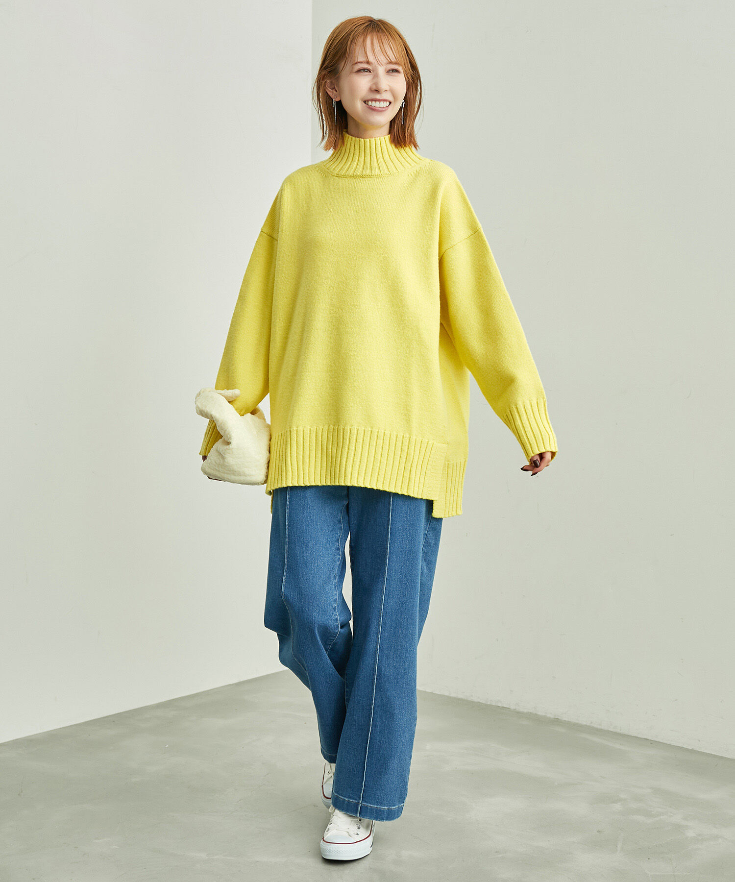 Rope&rsquo;Picnic「【シリーズ累計23万枚突破】サイドスリットニットプルオーバー/リンクコーデ」|ニット・セーター|