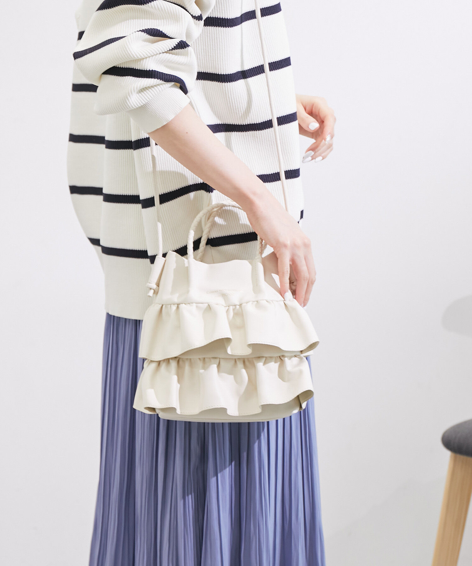 ROPE PICNIC PASSAGE「ダブルフリルメッシュハンドルミニショルダーバッグ」|ショルダー・メッセンジャー|キナリ(16)