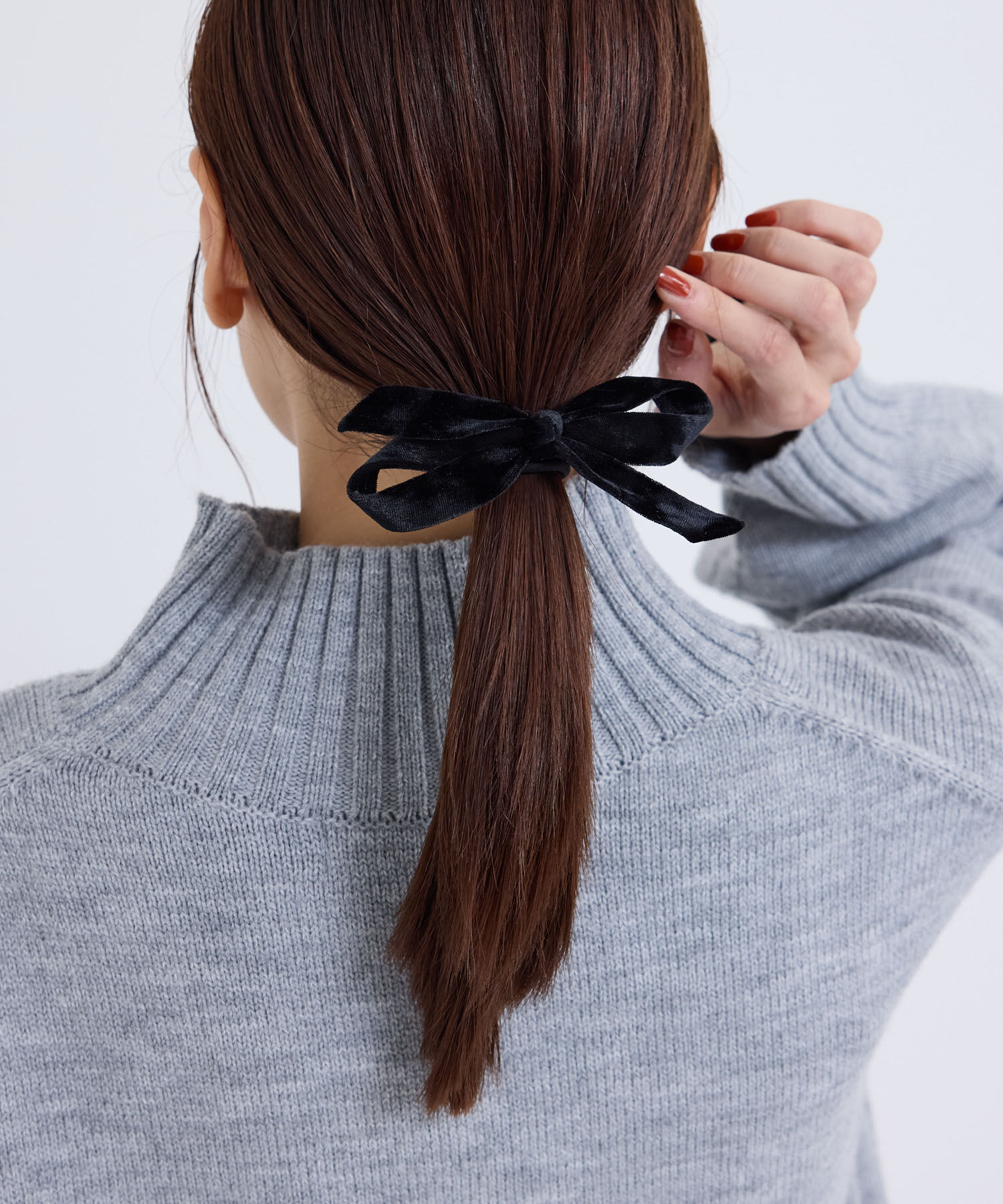 ROPE PICNIC PASSAGE「ベロアリボンポニー」|ヘアゴム・シュシュ|