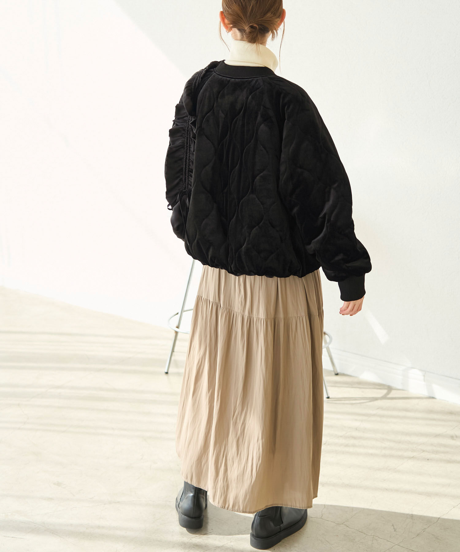 Rope&rsquo;Picnic「リバーシブル対応/ベロア&times;タフタブルゾン/撥水加工」|ブルゾン・スタジャン|