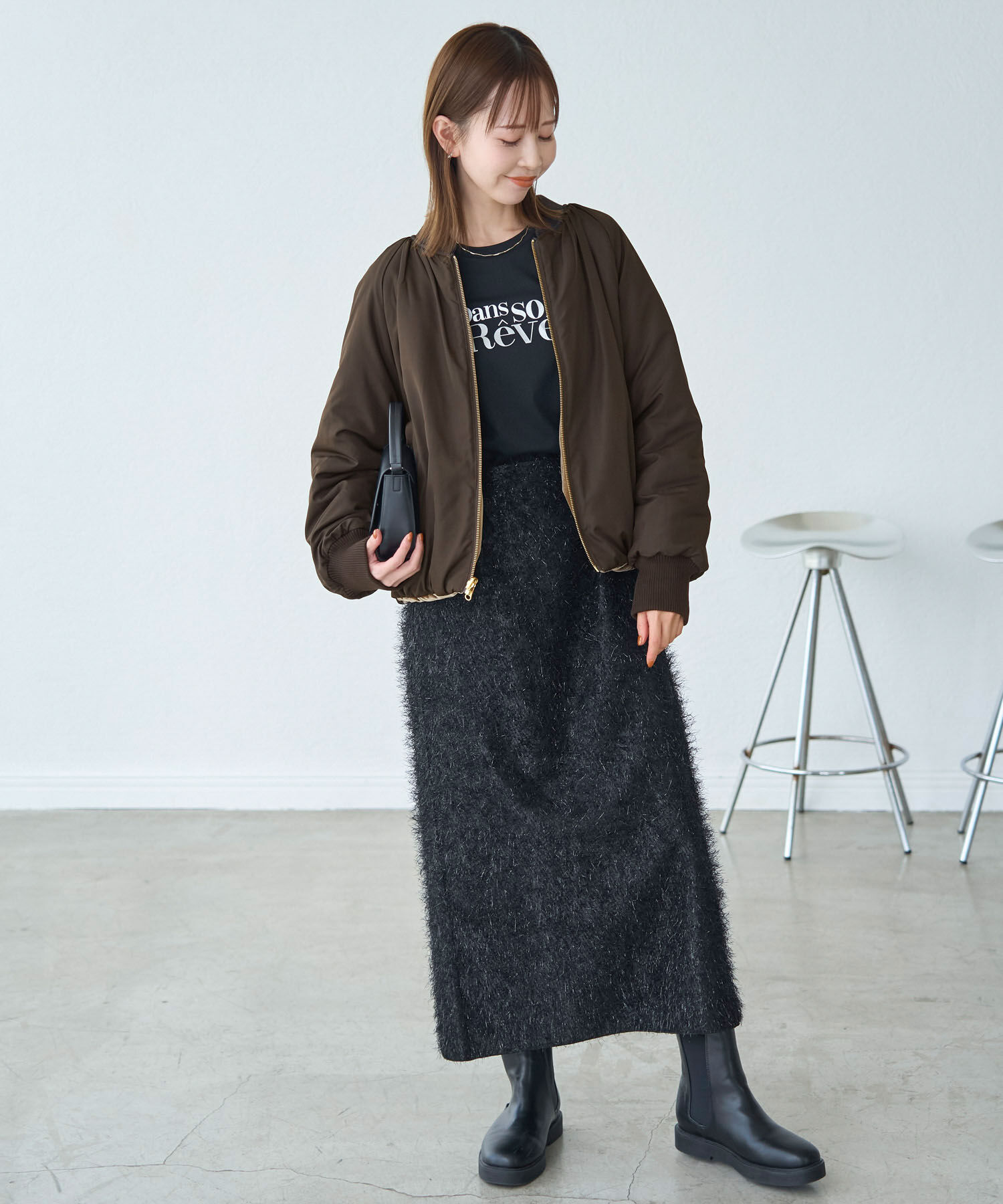 Rope&rsquo;Picnic「リバーシブル対応/ベロア&times;タフタブルゾン/撥水加工」|ブルゾン・スタジャン|