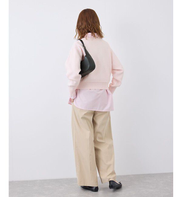 Rope&rsquo;Picnic「スウェットライク刺繍ニットプルオーバー/リンクコーデ」|ニット・セーター|