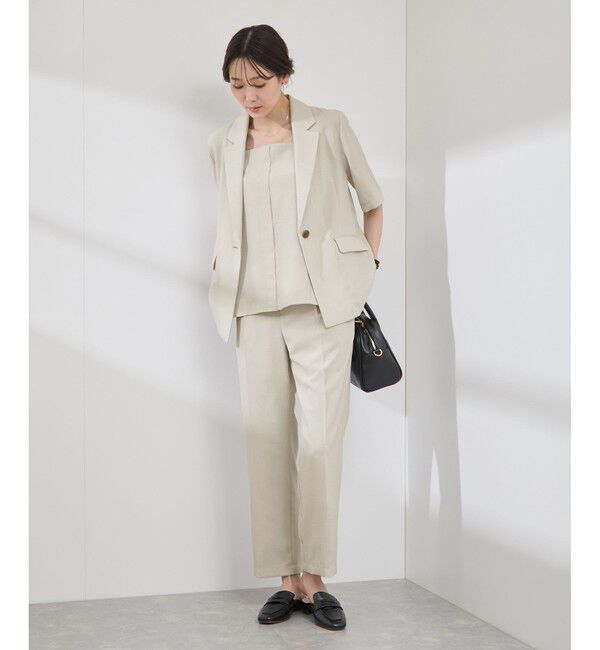 Rope&rsquo;Picnic「【吸水速乾・防シワ】エフォートレスリラックススティックパンツ/通勤・セットアップ対応」|チノ|