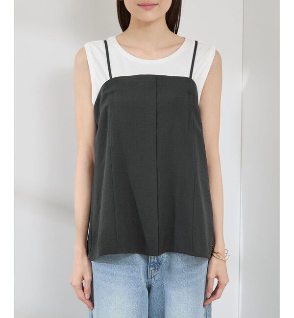 Rope&rsquo;Picnic「【吸水速乾・防シワ】エフォートレスリラックスビスチェ」|キャミソール|