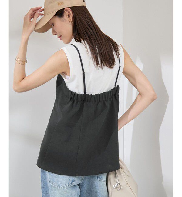 Rope&rsquo;Picnic「【吸水速乾・防シワ】エフォートレスリラックスビスチェ」|キャミソール|