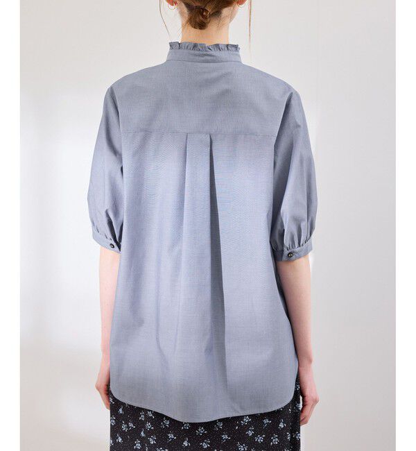 Rope&rsquo;Picnic「【花粉ガード・防シワ】ハーフスリーブフリルシャツ」|シャツ・ブラウス|