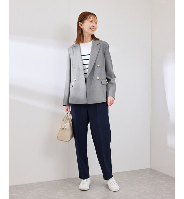 Rope&rsquo;Picnic「【抗菌防臭・接触冷感・UVカット】カナパ金ボタンジャケット/通勤・セットアップ対応」|テーラードジャケット|