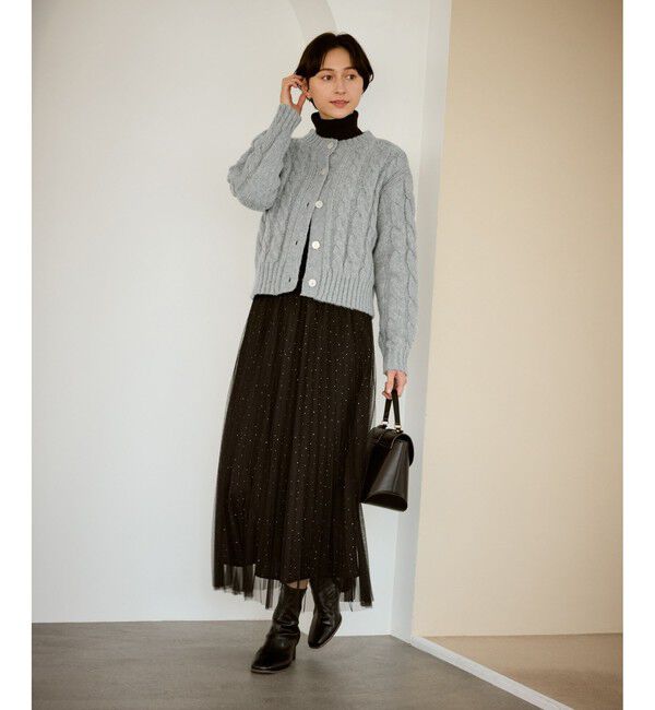 Rope&rsquo;Picnic「ケーブルニットカーディガン」|カーディガン|