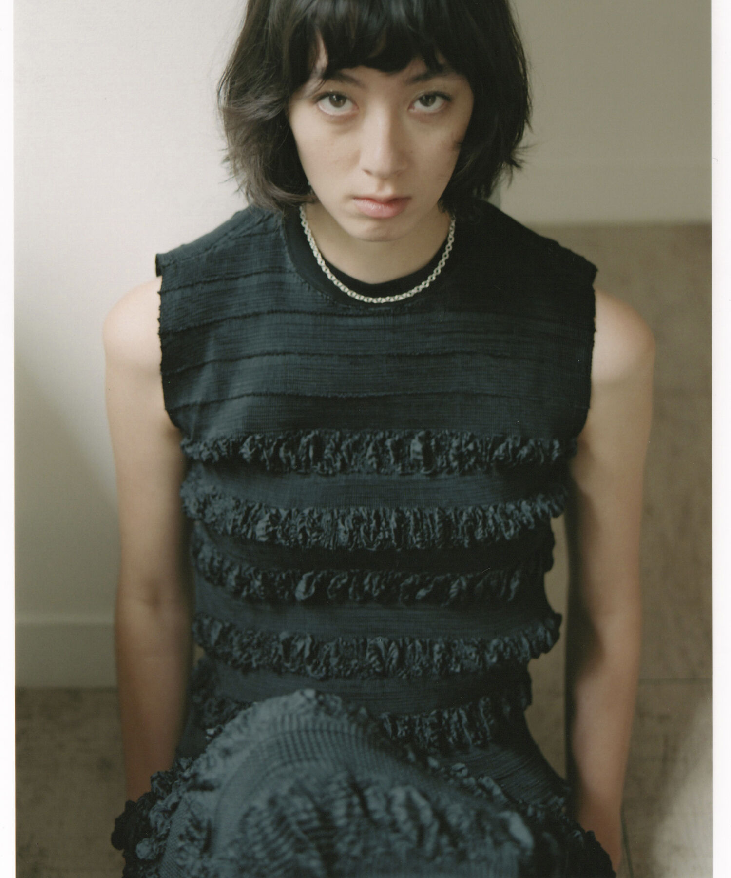 ADAM ET ROPE'「【セットアップ対応】マドレーヌプリーツトップス」|Tシャツ・カットソー|