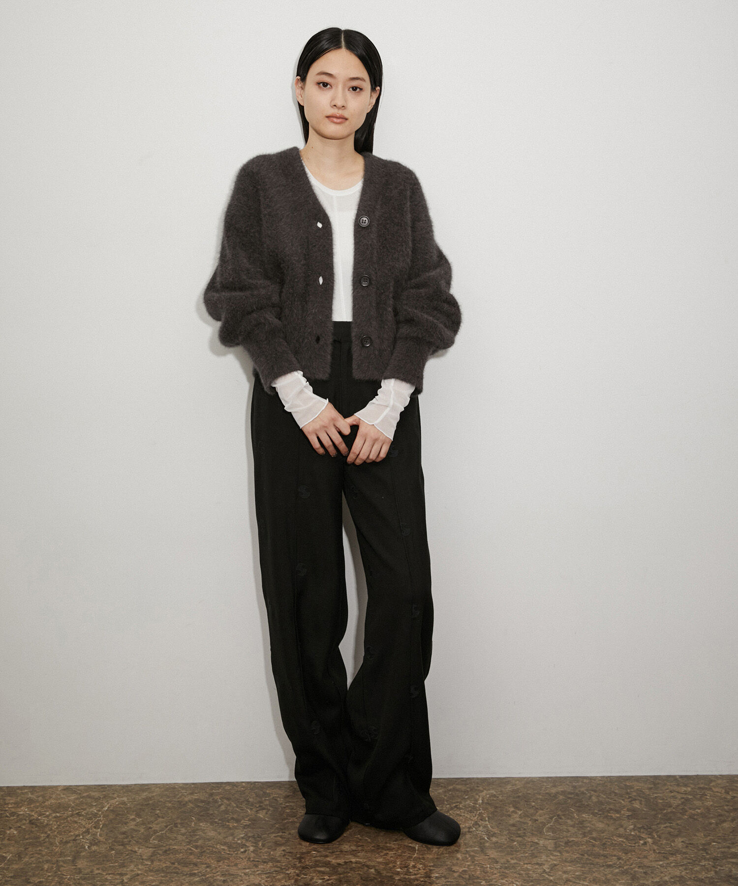 web限定 即完 ADAM ET ROPE' ファーニット カーディガン ファーニットカーディガン | アダムエロペ(ADAM ET ROPE') | マルイ