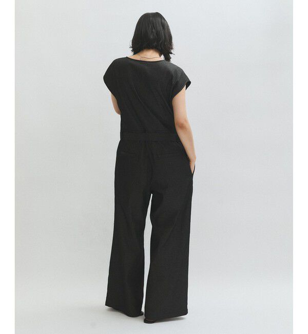 ADAM ET ROPE'「ノーカラースリーブオールインワン」|オールインワン|