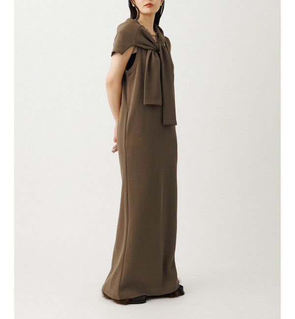 ADAM ET ROPE'「【サステナブル】Wフェイスジャージーセットワンピース」|ワンピース|