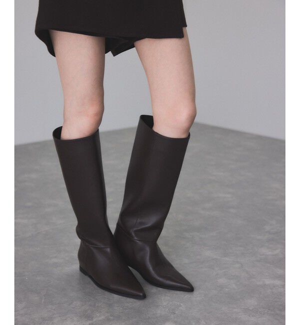 ADAM ET ROPE'「インヒールロングブーツ」|ロングブーツ|ブラウン(20)