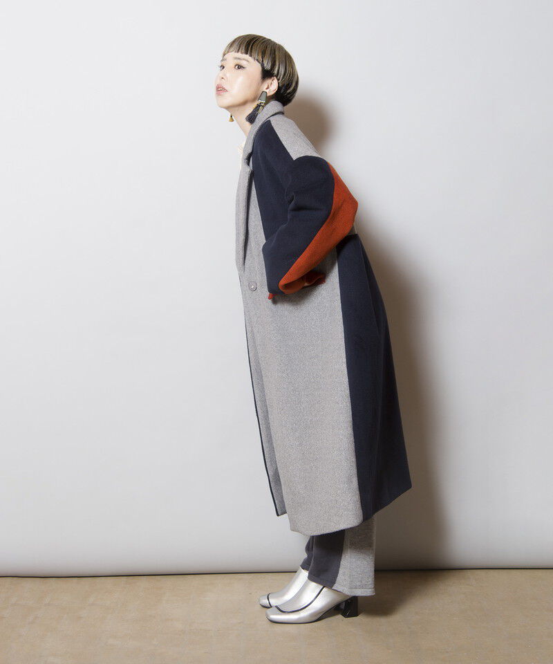  「カラーブロックチェスターコート」|チェスターコート|