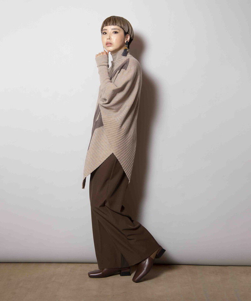  「変形ニットプルオーバー」|ニット・セーター|