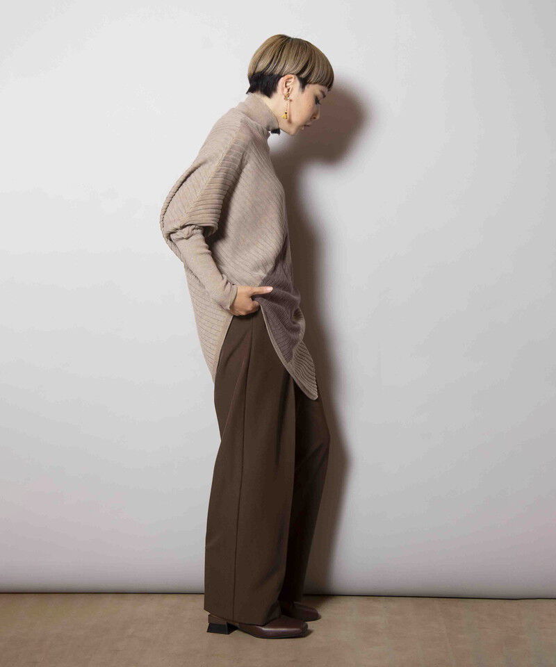  「変形ニットプルオーバー」|ニット・セーター|