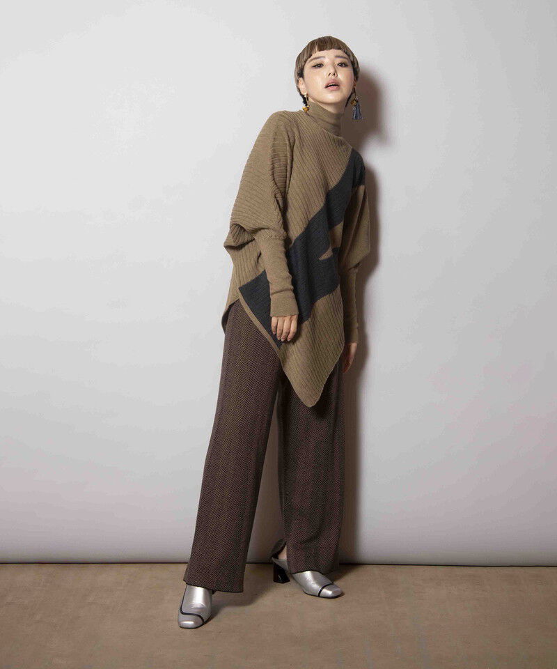  「変形ニットプルオーバー」|ニット・セーター|