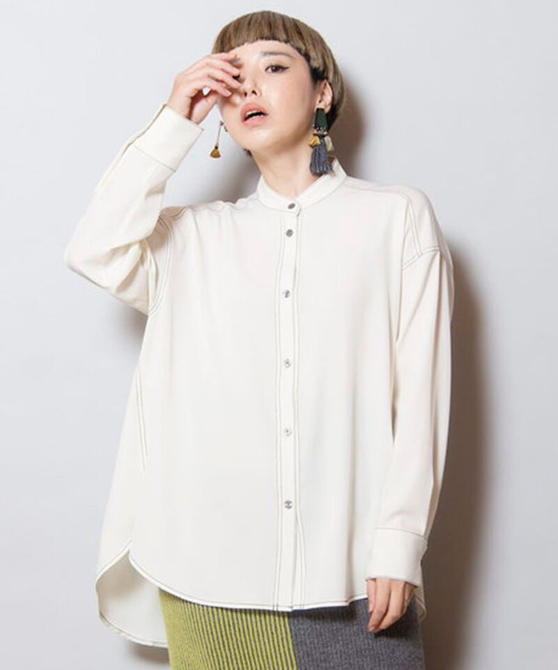  「バックギャザーシャツ」|シャツ・ブラウス|WHITE