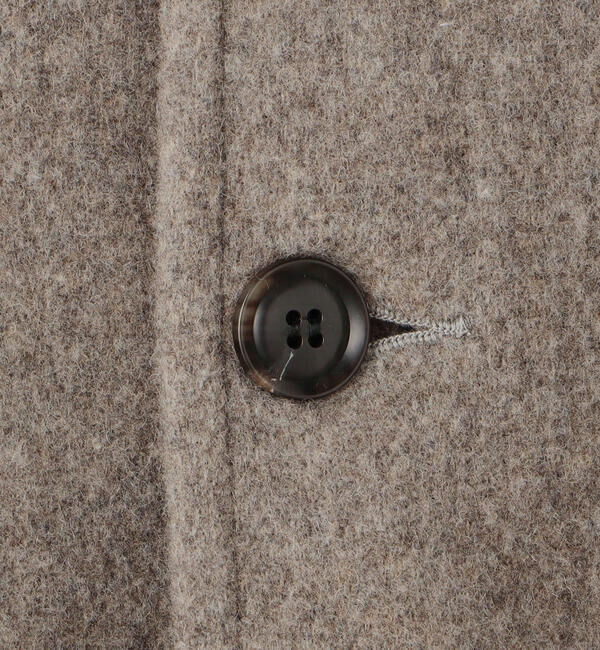  「DANTON | ウールライトパイル カラーレスジャケット WOMEN」|テーラードジャケット|