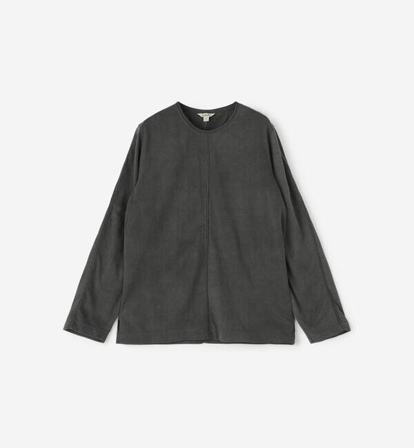 unfil「unfil | コットンジャージー ガーメントダイクルーネックTシャツ WOMEN」|Tシャツ・カットソー|