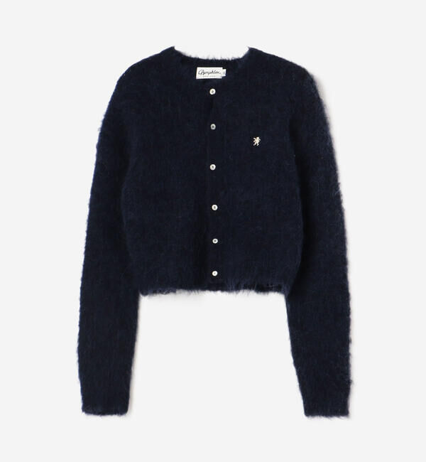 GYMPHLEX「Gymphlex | シャギーニット ショートカーディガン WOMEN」|ニット・セーター|DKNAVY