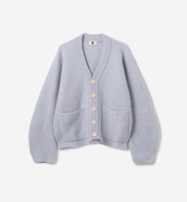 UNFIL「UNFIL | スーパーキッドモヘア Vネックカーディガン WOMEN」|ニット・セーター|