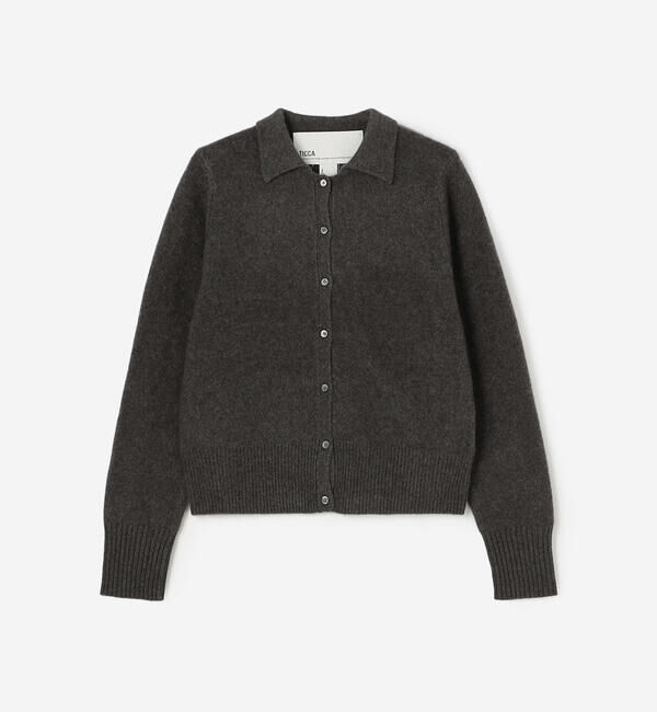  「TICCA | ウール ポロカーディガン WOMEN」|ニット・セーター|