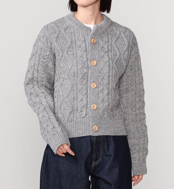  「James Charlotte | ウール アランニットカーディガン WOMEN」|ニット・セーター|