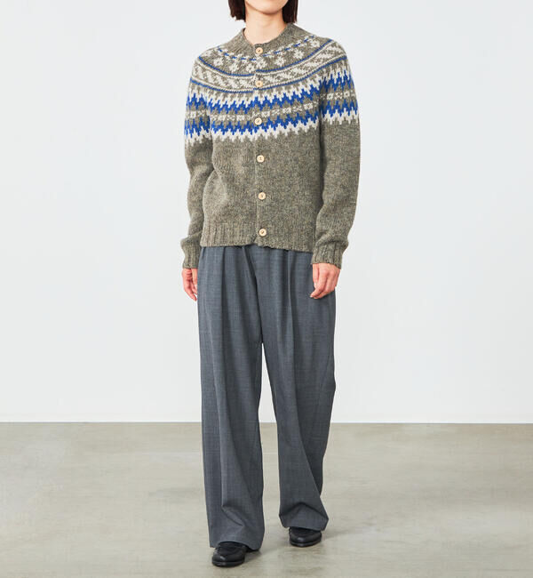Morris & Sons「MORRIS & SONS | チャンキーノルディックカーディガン WOMEN」|ニット・セーター|