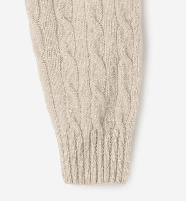 Morris & Sons「MORRIS & SONS | ジーロンラム ケーブルニットカーディガン WOMEN」|ニット・セーター|