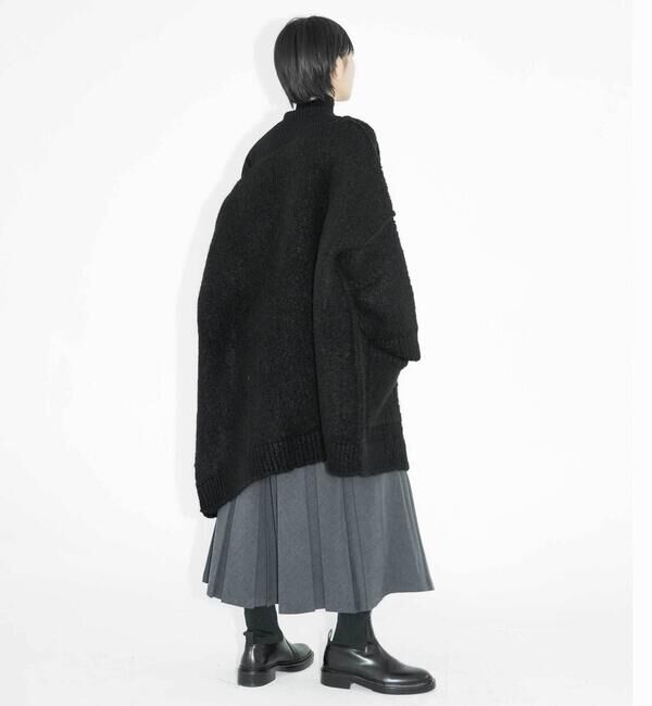  「eunoia | ロング ニットカーディガン WOMEN」|テーラードジャケット|