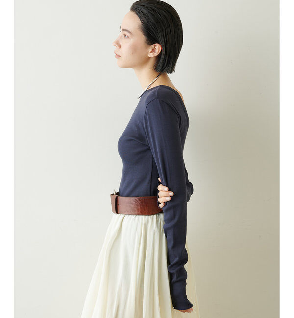  「Vバックシャンテレコカットソー」|Tシャツ・カットソー|