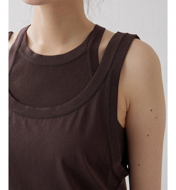 GEMINI「【GEMINI】レイヤードノースリニット」|ニット・セーター|