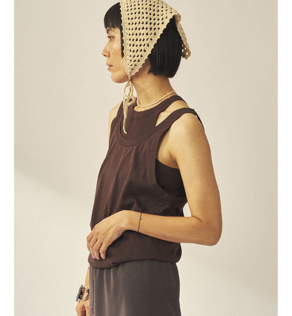 GEMINI「【GEMINI】レイヤードノースリニット」|ニット・セーター|