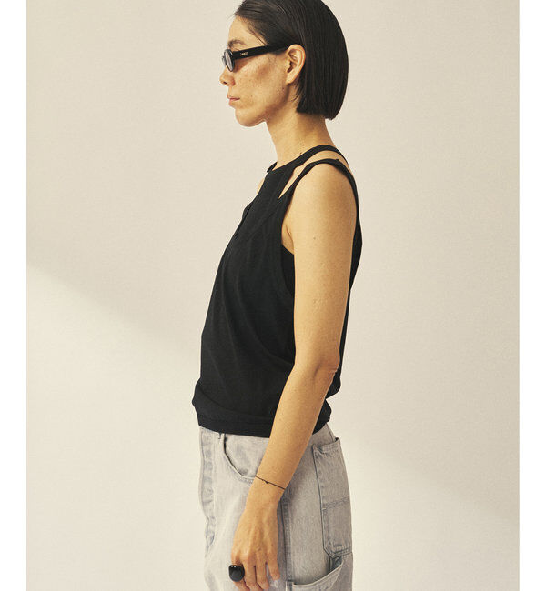 GEMINI「【GEMINI】レイヤードノースリニット」|ニット・セーター|