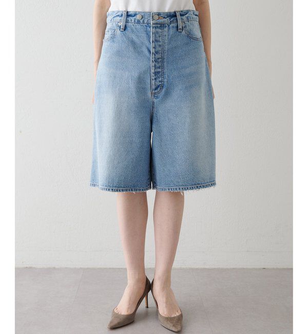  「【GEMINI】DENIMハーフパンツ」|デニム|