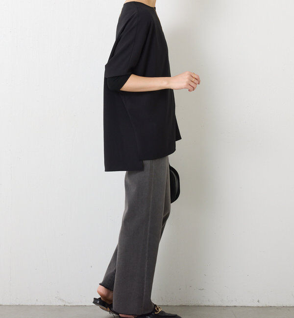  「ジャージ袖リブブラウス」|シャツ・ブラウス|