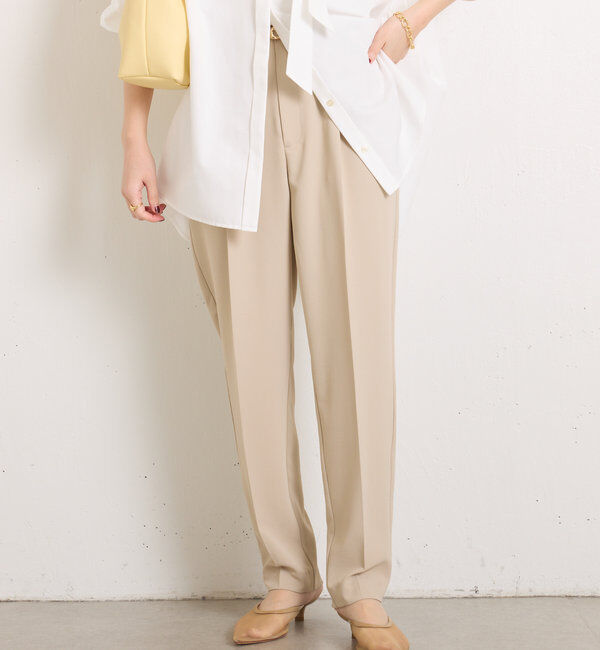 「ジャージスリムテーパードパンツ」|チノ|