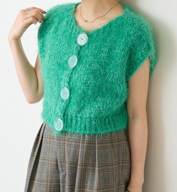  「【TRICOTS JEANMARC/トリコ・ジャンマルク別注】ニットベスト」|ニット・セーター|グリーン