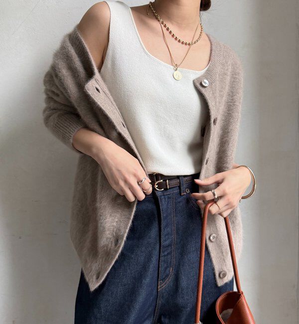  「スクエアニットタンク」|ニット・セーター|