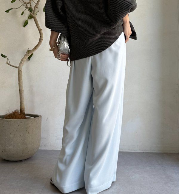  「【累計販売数3万枚突破/22色４サイズ展開！】タックワイドパンツ」|チノ|