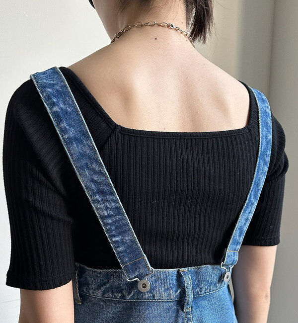  「【2サイズ展開！】デニムサロペット」|ワンピース|