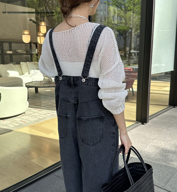  「【2サイズ展開！】デニムサロペット」|ワンピース|