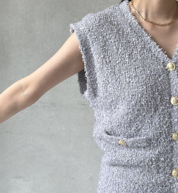  「【WEB限定】ニットベスト」|ニット・セーター|